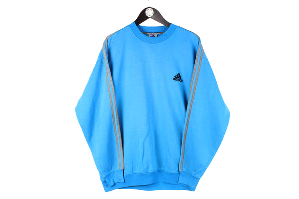 Vintage Adidas Sweatshirt XLarge blue 90s crewneck sport jumper