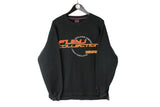 Vintage Fubu Sweatshirt Large USA Collection 90's crewneck sport jumper black cotton