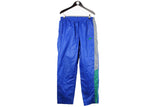 Vintage Nike Track Pants XLarge blue 90s sport style pants retro buggy athletic hip hop trousers