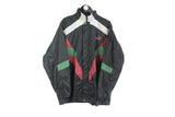 Vintage Puma Track Jacket Large black windbreaker retro style 90s sportswear