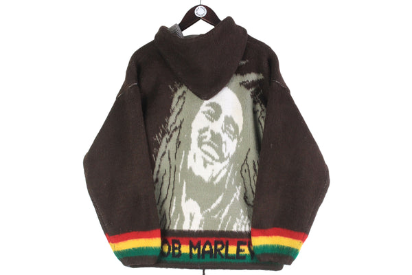 Vintage Bob Marley Hoodie Full Zip Medium