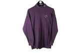 Vintage Adidas Golf Turtleneck Small purple 90's sweatshirt streetwear