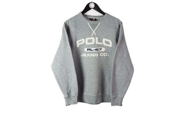 Vintage Polo Ralph Lauren Sweatshirt Large green 00's crewneck jumper retro style 