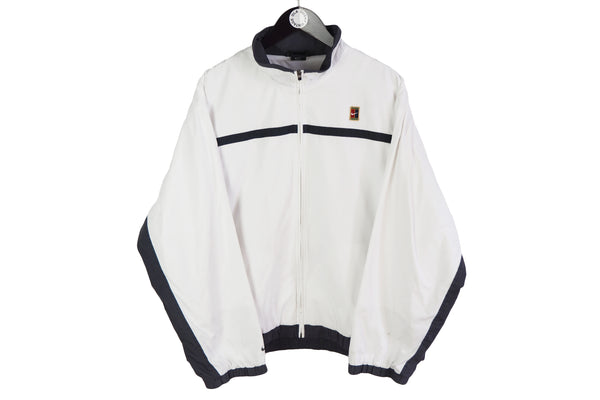 Vintage Nike Track Jacket XLarge Tennis sport style small logo court windbreaker