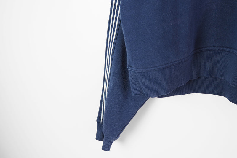 Vintage Adidas Cropped Sweatshirt Women's Large / XLarge