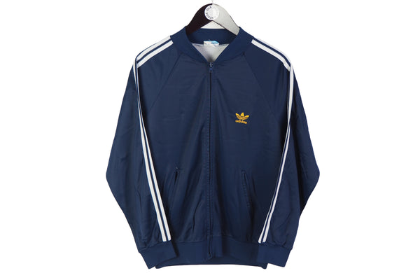 Vintage Adidas ATP Bomber Track Jacket Small blue tennis full zip retro mega rare 70s 80s windbreaker sportswear
