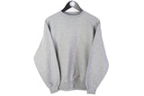 Vintage Lee Sweatshirt Small gray small logo 90's basic crewneck