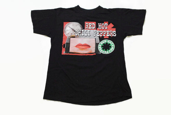 vintage Red Hot Chili Pappers authentic rare t shirt Size L retro 90s 80s concert tour tee black vntg hipster rap wear clothing big logo vnt