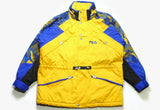 vintage FILA SKI Jacket Thermore Energy Saving Entrant Coat Jumpsuit size L authentic Thermal Coveralls 90s 80s 70s retro Coat acid colorway