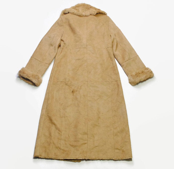 Vintage Balmain Sheepskin Style Coat Women's Medium