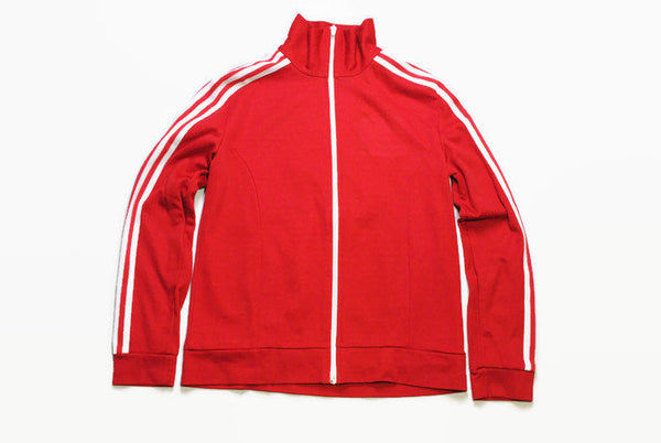 vintage ADIDAS ORIGINALS classic red Track Jacket Size S authentic rare retro hipster 90s 80s germany rave athletic sport suit acid style