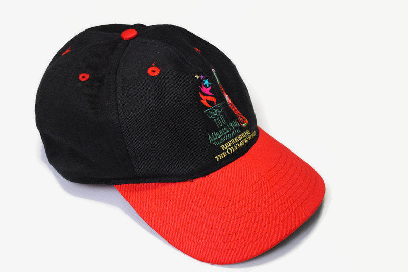 vintage ATLANTA OLYMPIC GAMES Coca-Cola 1996 100 years hat big logo cap hipster one size 100% cotton retro authentic 90s summer sun visor