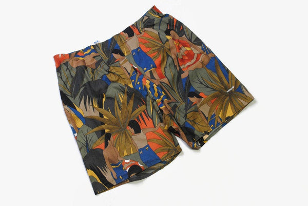 vintage ADIDAS ORIGINALS track shorts Hawaii Tropical pattern SIZE M authentic 90s 80s suit sport made in West Germany activewear rare print