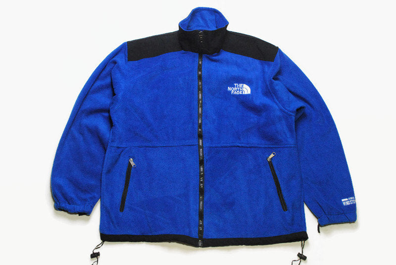 vintage THE NORTH FACE Windstopper fleece mens zipped Size xl Blue authentic sweater winter sweatshirt acid 90s 80s retro hipster polar warm