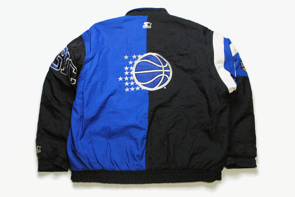 vintage ORLANDO MAGIC Starter jacket authentic official product Size Xl men's nba big logo blue black USA rare retro bomber zipped 80s 90s
