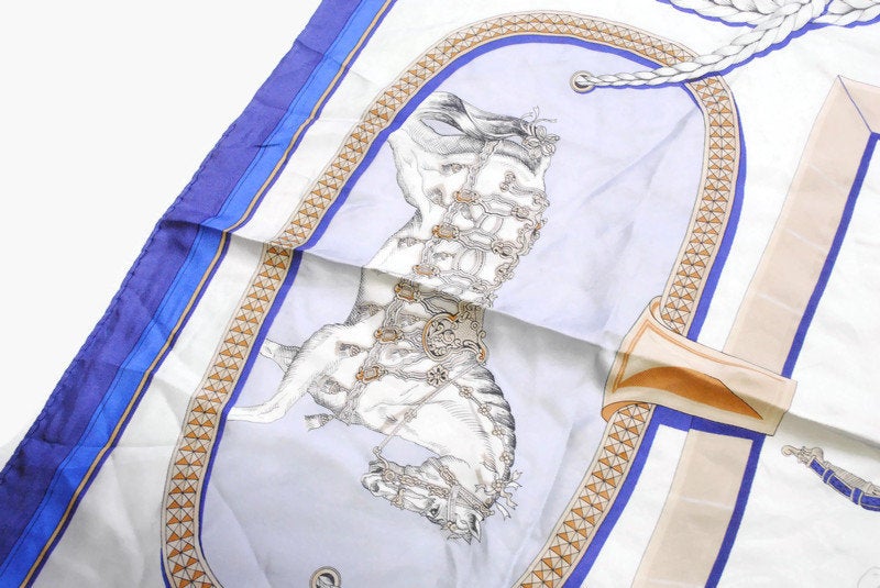Vintage Hermes Grand Apparat by Jacques Eudel Scarf