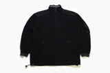 vintage BOGNER FLEECE Activity sweater Retro mens zip up Size 48 M authentic black winter sweatshirt 90s rare hipster rave ski dark color