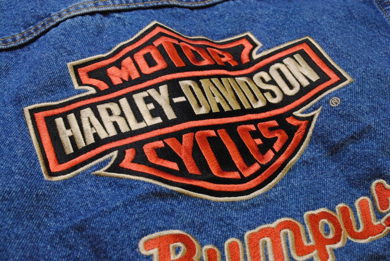 Vintage Harley Davidson Jean Jacket Medium