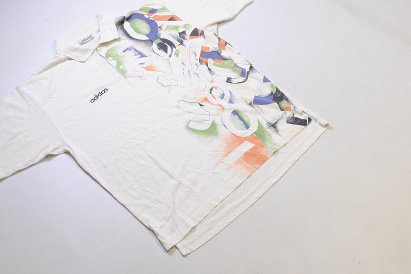 Vintage Adidas ATP Tour Polo T-Shirt Medium / Large