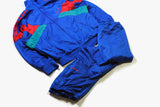 vintage ADIDAS ORIGINALS track suit acid color blue Size M oversize retro hipster sport clothing rave 90s 80s authentic men's athletic coat