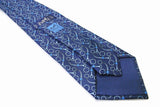 vintage HERMES men's blue 100% silk Tie made in France necktie 643 TA retro rare beautiful pattern print suit blue luxury gift for men's 90s