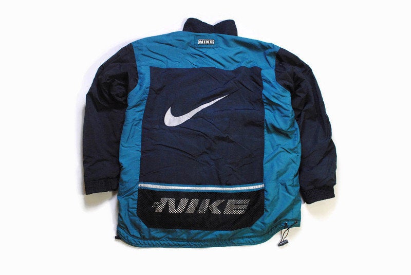 vintage NIKE Andre Agassi big logo authentic jacket Size XL rare retro rave hipster sport athletic 90s 80s casual hip hop made in USA coat