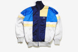 vintage PUMA men's track jacket Size 4 authentic gray blue rare retro rave hipster 90s 80s unisex nylon bomber tracksuit streetwear clothing