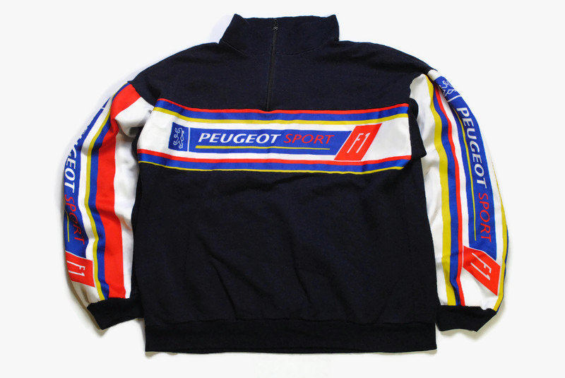 vintage PEUGEOT F1 Formula Sport authentic Sweatshirt Size mens S retro racing sweater 90s 80s big logo sport athletic moto streetwear car