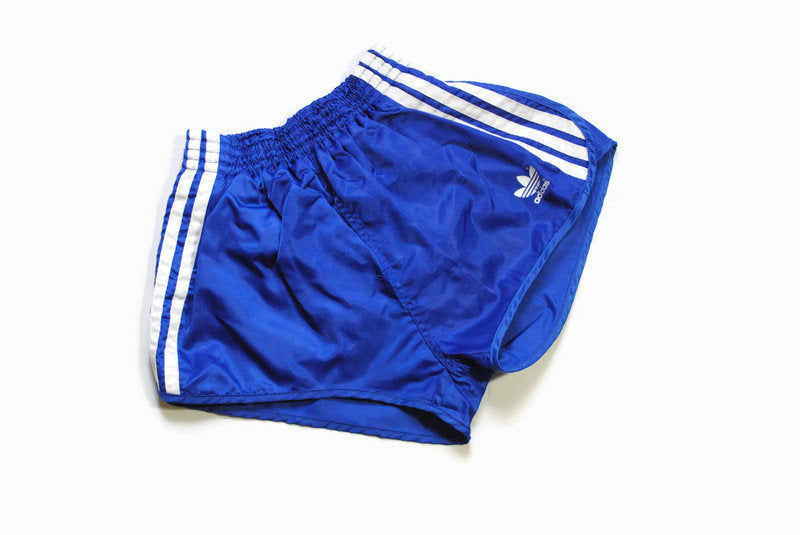 vintage ADIDAS ORIGINALS track shorts made in Yugoslavia Size M white/blue three strips authentic 90s 80s suit sport germany activewear rare
