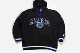 vintage MAGIC ORLANDO Starter NBA Hoodie sport big logo basketball authentic Size L men 90s black blue hooded sweatshirt retro wear athletic