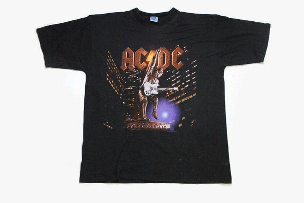 vintage AC/DC 2000 Stiff Upper Lip t-shirt black Size L rare retro deadstock hipster authentic tour shirt top big logo 90s 00s band concert