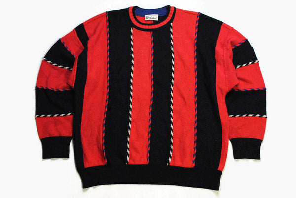 vintage CARLO COLUCCI authentic sweater knit wear knitted Size 56 rare retro men clothing hipster 90s 80 made in Germany cardigan sweatshirt