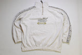 vintage PUMA King mens gray sweatshirt big logo 80s authentic rare retro half zip jumper Size L hipster rave sweatshirt 90s running athletic