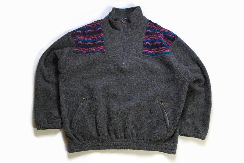 vintage FJALLRAVEN FLEECE heavy Anorak oversized men's Size XXL/XL authentic sweater acid 80s rare retro hipster winter hoodie outdoor sport