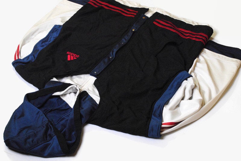 Vintage Adidas Hooded Track Jacket Medium / Large