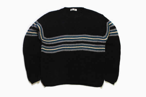 vintage CHRISTIAN DIOR Paris Boutique Size M men's authenitc knitted sweater oversized unisex 90s 80s retro hipster rare streetwear luxury