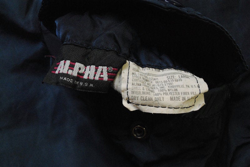 Vintage Alpha Industries Bomber Jacket Large