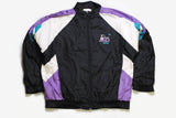 vintage ADIDAS ORIGINALS SPORT Team track Jacket multicolor Size L oversized retro hipster clothing 90's 80's authentic men's unisex black