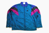 vintage ADIDAS ORIGINALS men's track jacket Size M authentic blue purple unisex retro rave hipster 90s 80s suit streetwear clothing athletic