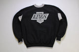 vintage KINGS Los Angeles sweatshirt sport NHL gray black big logo Hockey authentic Size L mens 90s made in USA Sport retro wear fun jumper