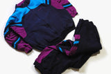 vintage ADIDAS ORIGINALS track suit blue purple Size L oversized retro hipster sport clothing rave 90's 80's authentic men's unisex athletic