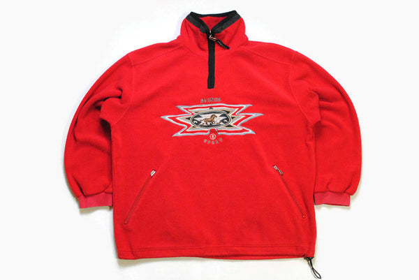 vintage BOGNER SPORT FLEECE Sweater Retro men's Size M half zip authentic winter sweatshirt 90s hipster outdoor outfit extreme ski clothing