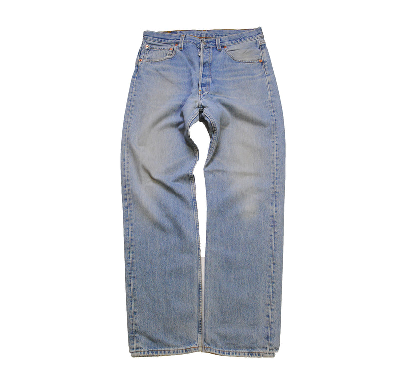 vintage LEVIS 501 JEANS authentic men's Blue Jean Pants Size W 34 L 32 trousers retro classic work wear 90s 80s denim old school USA style