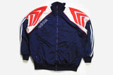 vintage ADIDAS ORIGINALS men's track jacket Size XL authentic red blue rare retro acid rave hipster bomber track suit 90's 80's streetwea