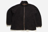 vintage COLUMBIA FLEECE zip Jacket made in USA Retro men's zip up Size L authentic sweater brown winter sweatshirt 90s 80s hipster mountains