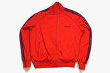 vintage ADIDAS ORIGINALS Track Jacket authentic blue red retro hipster 90s 80s classic made in Hungary rave athletic sport suit Size men's L