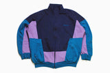 vintage ADIDAS ORIGINALS men's track jacket authentic blue Size M rare retro rave hipster zipped cotton trackjacket 90s 80s sport lightwear