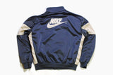vintage NIKE track jacket sleeve big logo authentic Size M gray retro rave hipster sport athletic 90s 80s hip hop running coat streetwear