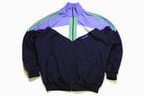 vintage ADIDAS ORIGINALS men's track jacket Size XL authentic blue purple rare retro acid rave hipster zipped trackjacket suit 90s 80s sport