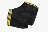vintage ADIDAS ORIGINALS track shorts SIZE L black/yellow the brand with the three strips authentic 90s 80s suit sport germany activewear